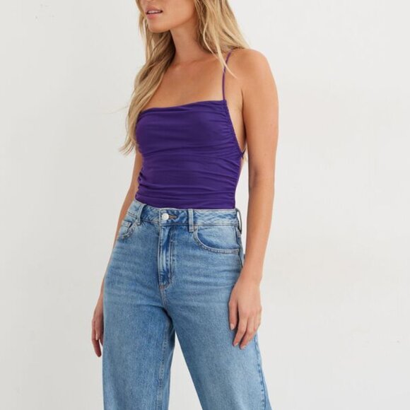 Dynamite Laney Ruched Bodysuit - Picture 1 of 9